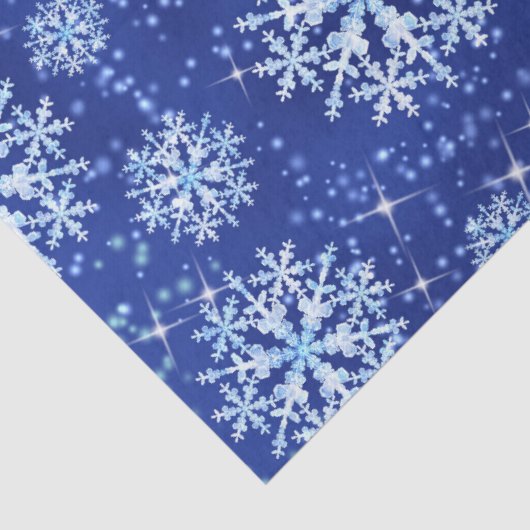 Snow Flakes Blue  薄葉紙 (詳細)