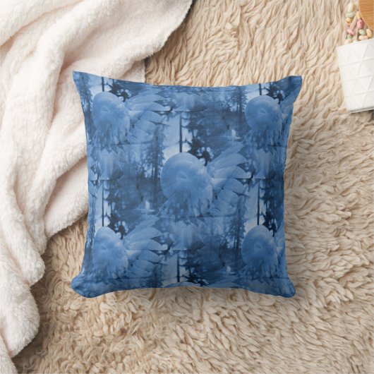 Snow flowers..... クッション (ブランケット)