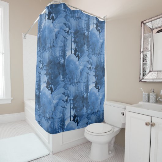 Snow flowers..... シャワーカーテン (インサイチュ)