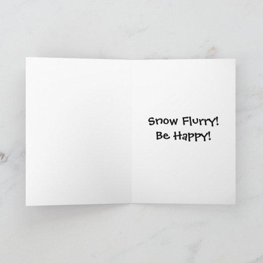 Snow Flurry! Be Happy! カード (内部)