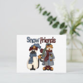 Snow Friends Tシャツとギフト ポストカード (スタンド正面)