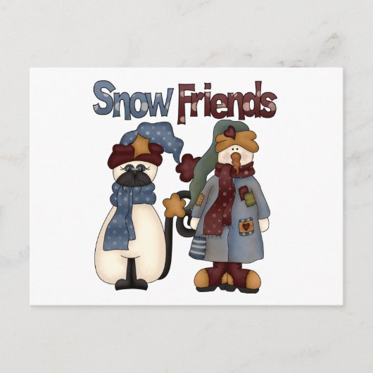 Snow Friends Tシャツとギフト ポストカード (正面)