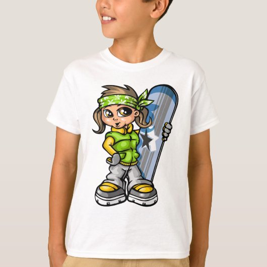 snow girl posing tシャツ (正面)