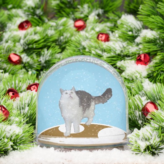 Snow Globe - Cat Looking Up (クリスマス)