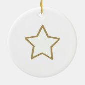 Snow Globe Christmas Village with  Santa Deers  セラミックオーナメント (裏面)