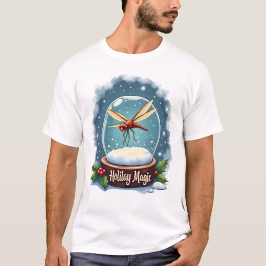 Snow Globe Dragonfly Tシャツ (正面)