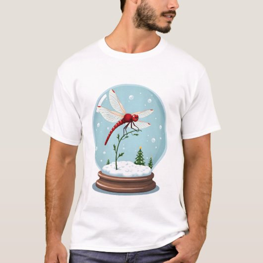 Snow Globe Dragonfly Tシャツ (正面)