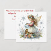 Snow Globe Fairy Holiday Card (正面/裏面)