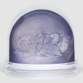 Snow Globe - Galloping Horses