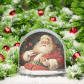 Snow Globe Vintage Santa Merry Christmas (クリスマス)