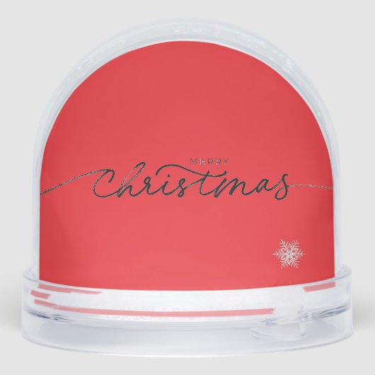 Snow Globe Vintage Santa Merry Christmas (裏面)