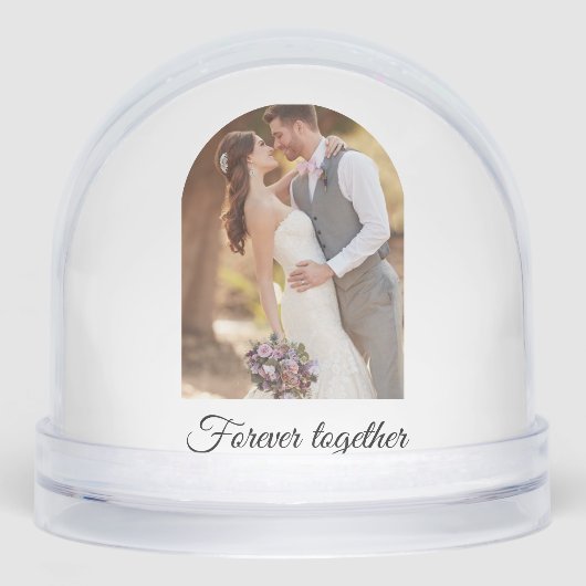 Snow Globe Wedding Table Numbers Winter Theme (正面)