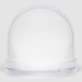 Snow Globe Wedding Table Numbers Winter Theme (裏面)