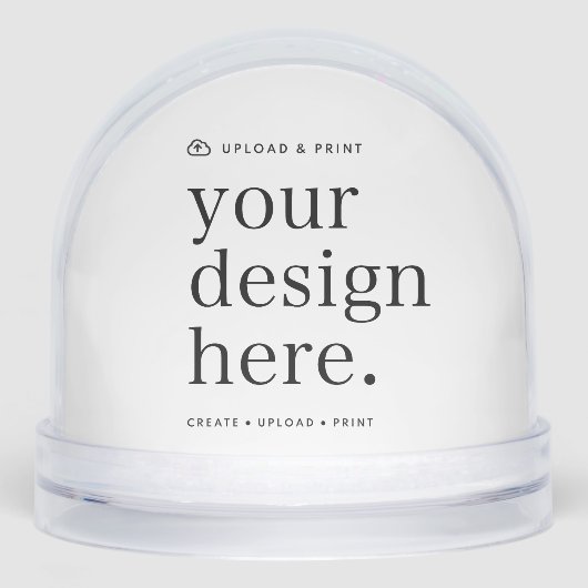 Snow Globe Your Design Upload (正面)