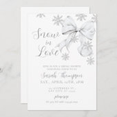 Snow in Love 招待状 (正面/裏面)