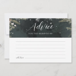 Snow In Love Advice Card 招待状