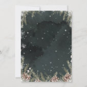 Snow In Love Bridal Shower 招待状 (裏面)