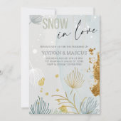 Snow in Love Christmas Wedding- Winter Wonderland 招待状 (正面)