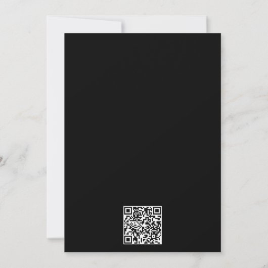 Snow in Love Modern Snowflake Bridal Shower  招待状 (裏面)