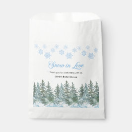 Snow in Love Snowflakes Bridal Shower Thank You  フェイバーバッグ