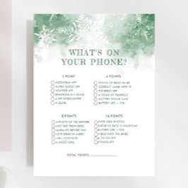 Snow in Love What On Your Phoneブライダルシャワーゲーム