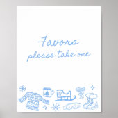 Snow in Love Whimsical Favors ポスター (正面)