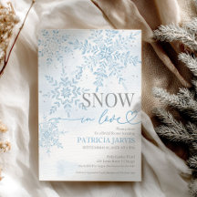 Snow in Love Winter Snowflake Bridal Shower