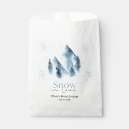 Snow in Love Winter Snowflakes Bridal Shower フェイバーバッグ
