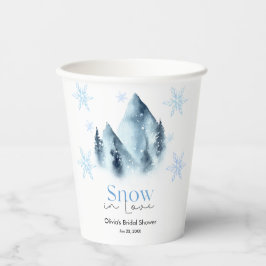 Snow in Love Winter Snowflakes Bridal Shower 紙コップ