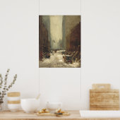 Snow in New York - Robert Henriファインアート ポスター (キッチン)