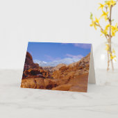 Snow in Red Rock Canyon, Las Vegas NV 空白の Inside カード (黄色い花)