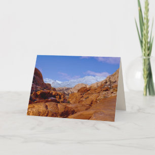 Snow in Red Rock Canyon, Las Vegas NV 空白の Inside カード