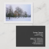 Snow in the Park、ミニフォト 名刺 (正面/裏面)