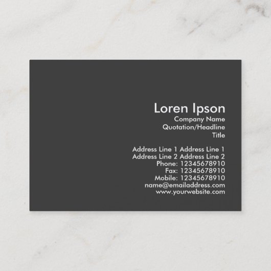 Snow in the Park、ミニフォト 名刺 (裏面)