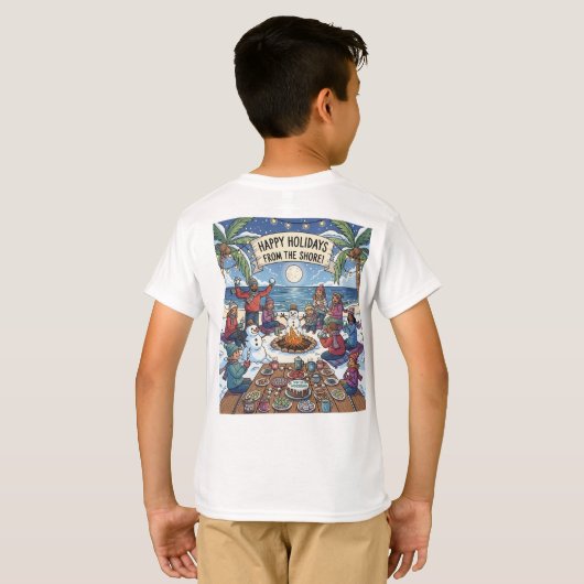 Snow in the Seashore Tシャツ (裏面フル)