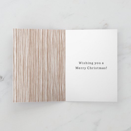 Snow in Window Christmas カード (内部)