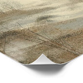 Snow In Winter Landscape Old Photo Graphic Design ポスター (コーナー)