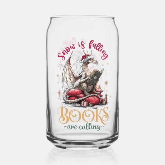 Snow Is Falling, Books Are Calling  ガラス缶 (正面)