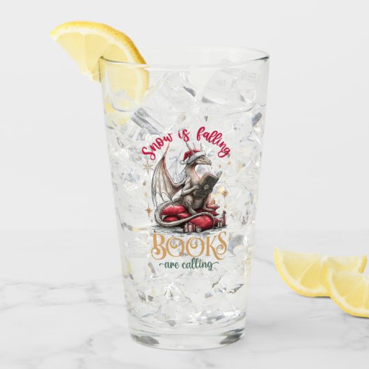 Snow Is Falling, Books Are Calling タンブラーグラス (アイス正面)
