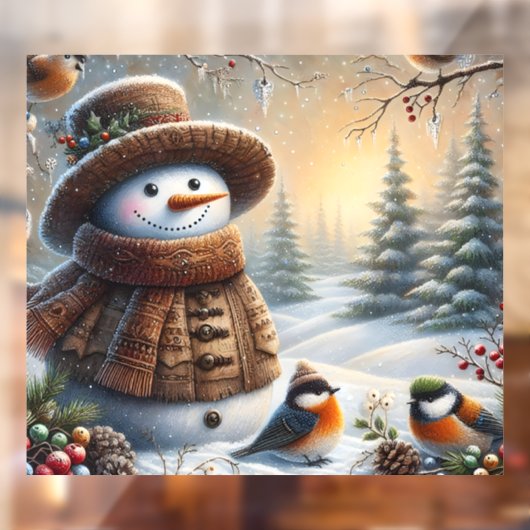 Snow Lady Window Cling ウィンドウサイン (シート2)