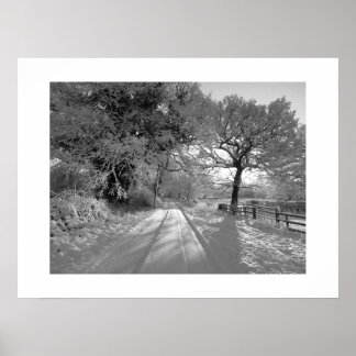 Snow Landscape: Cheshire ポスター