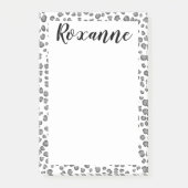 Snow LeopardアニマルプリントカスタマイズITメモ帳 ポストイット (正面)