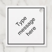 Snow Leopardプリントメッセージカード フェイバータグ (裏面)