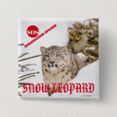 Snow Leopard 缶バッジ (正面)