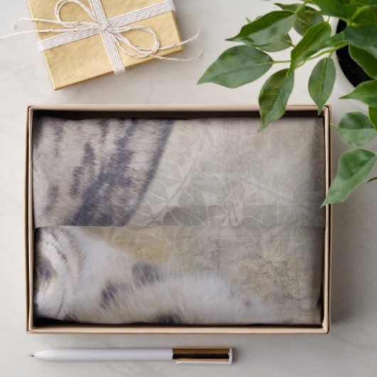 Snow Leopard Lying Down 薄葉紙 (ギフト)