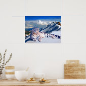 SNOW LEOPARD on the ROOF THE WORLD ARCHIVAL ポスター (キッチン)