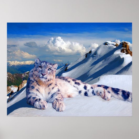 SNOW LEOPARD on the ROOF THE WORLD ARCHIVAL ポスター (正面)