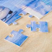 Snow Leopard Pair Performing Ice Dance Routine in ジグソーパズル (側面)