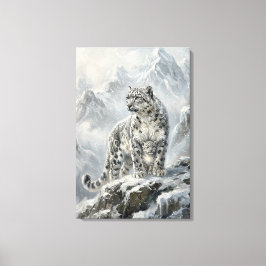 Snow Leopard_ Protector Archetypes  キャンバスプリント