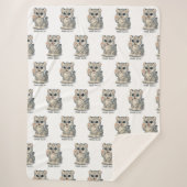 Snow leopard - Purr-ello シェルパブランケット (正面)